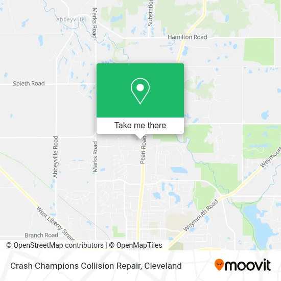 Crash Champions Collision Repair map