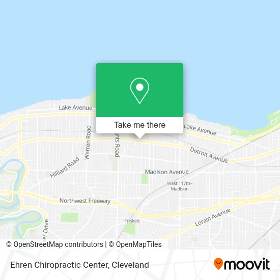 Ehren Chiropractic Center map