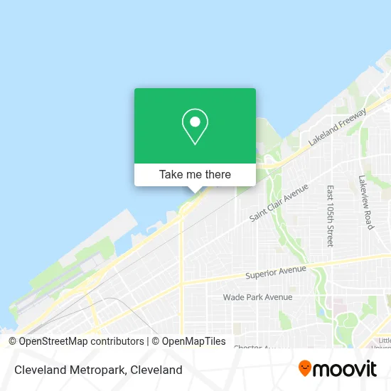 Cleveland Metropark map