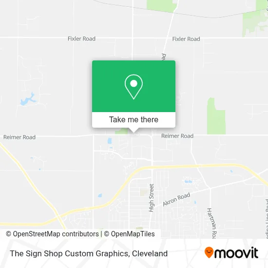 The Sign Shop Custom Graphics map