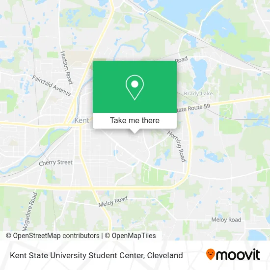 Kent State University Student Center map