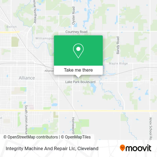 Integrity Machine And Repair Llc map