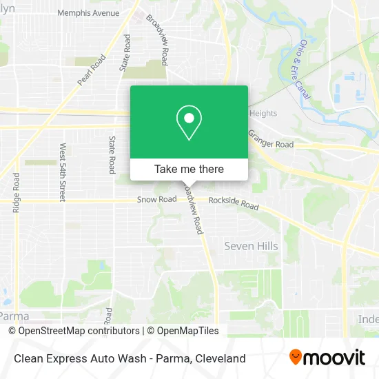 Clean Express Auto Wash - Parma map
