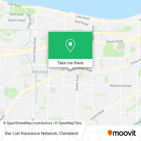 Bar List Insurance Network map