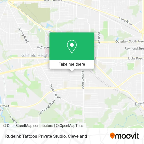 Rudeink Tattoos Private Studio map