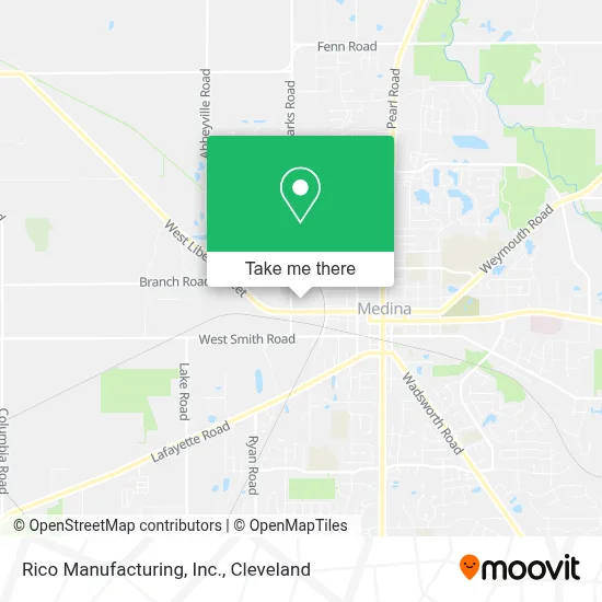 Rico Manufacturing, Inc. map