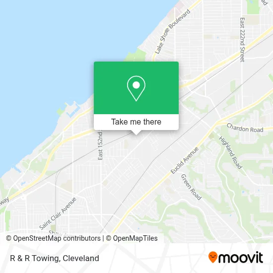 R & R Towing map