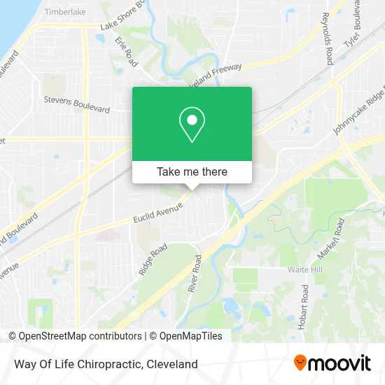 Way Of Life Chiropractic map
