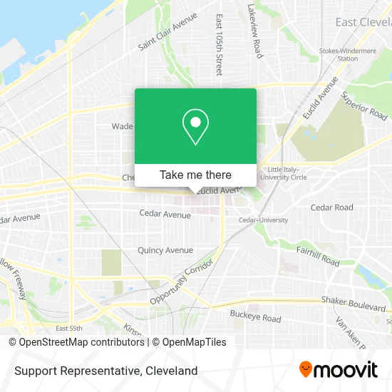 Support Representative map