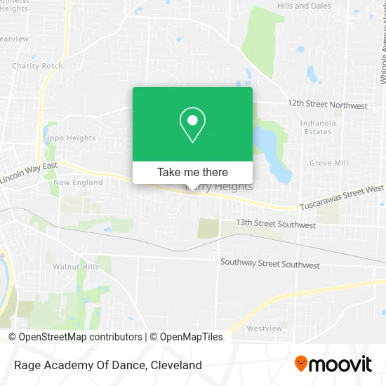 Rage Academy Of Dance map