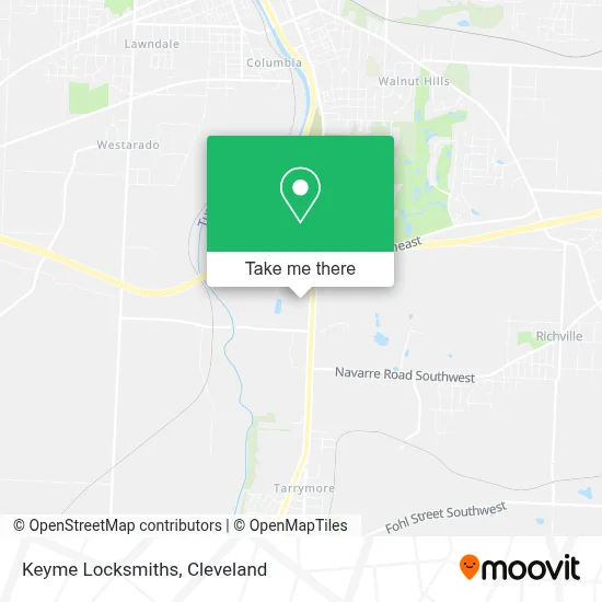 Keyme Locksmiths map