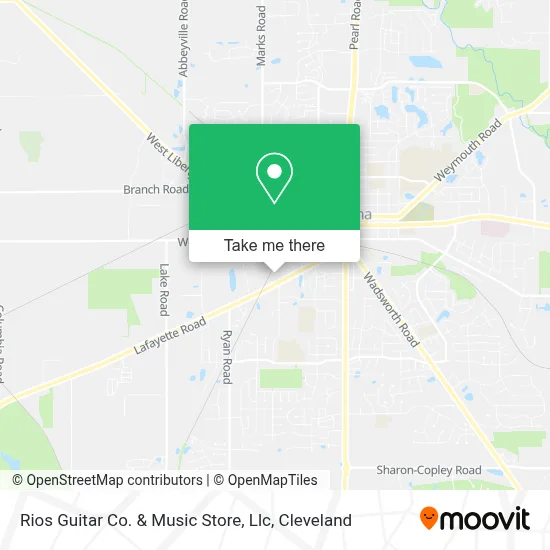 Rios Guitar Co. & Music Store, Llc map
