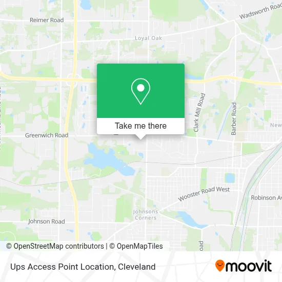 Ups Access Point Location map