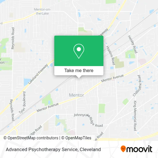 Advanced Psychotherapy Service map