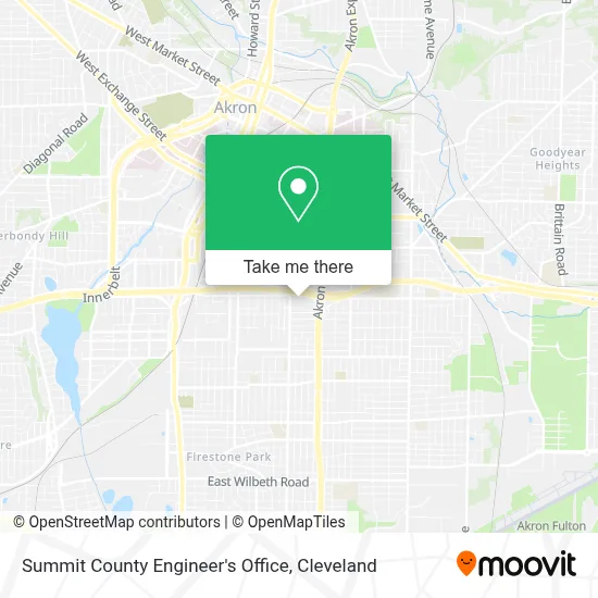 Summit County Engineer's Office map