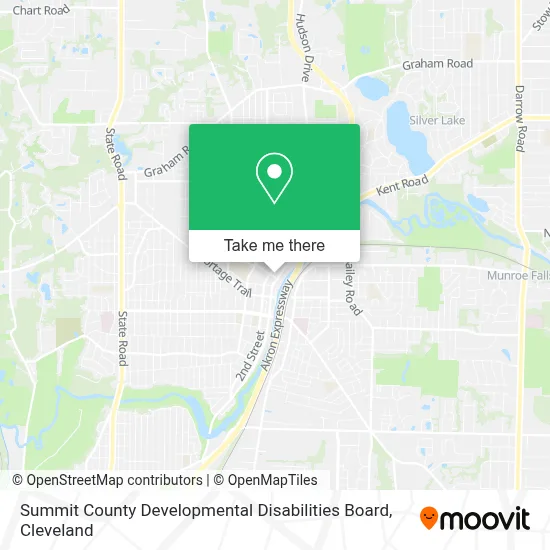 Summit County Developmental Disabilities Board map