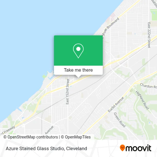 Azure Stained Glass Studio map