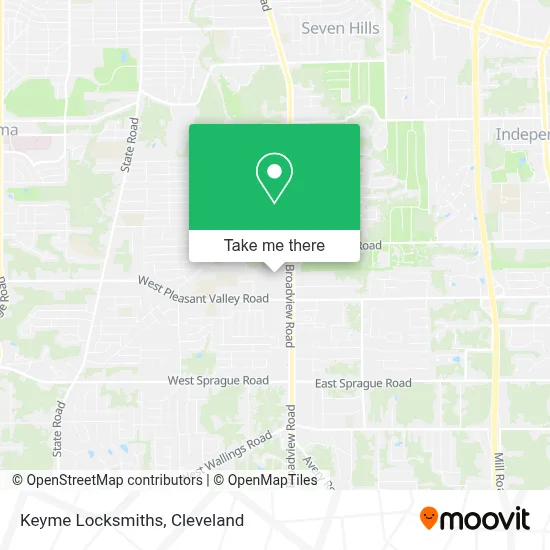 Keyme Locksmiths map