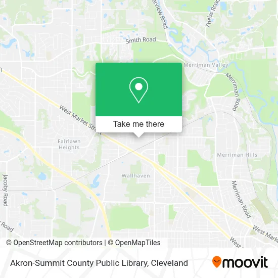Akron-Summit County Public Library map