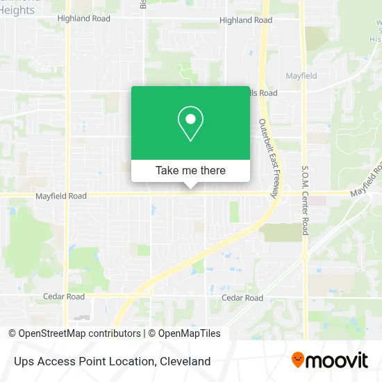 Ups Access Point Location map