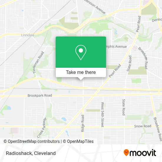 Radioshack map