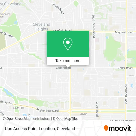 Ups Access Point Location map