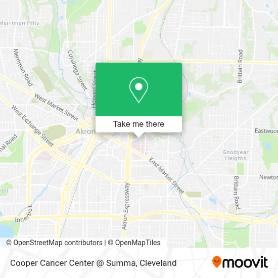 Cooper Cancer Center @ Summa map