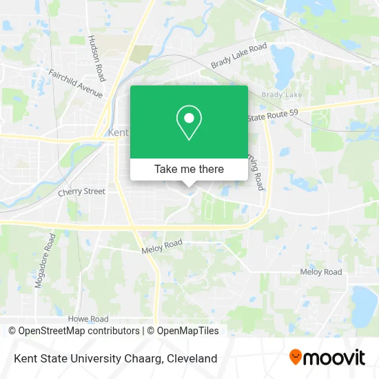 Kent State University Chaarg map