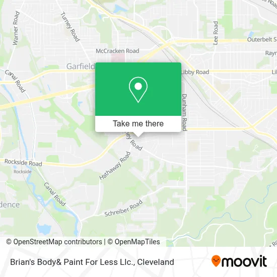 Brian's Body& Paint For Less Llc. map