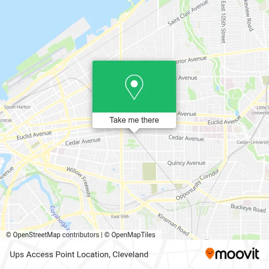 Ups Access Point Location map