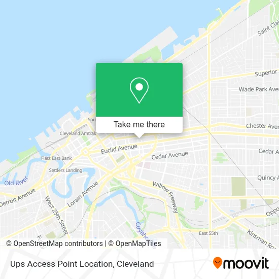 Ups Access Point Location map