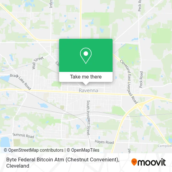Byte Federal Bitcoin Atm (Chestnut Convenient) map