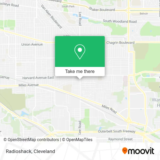 Radioshack map