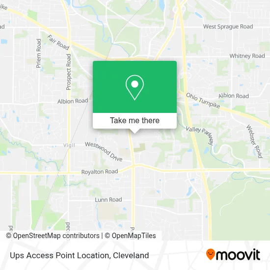 Ups Access Point Location map