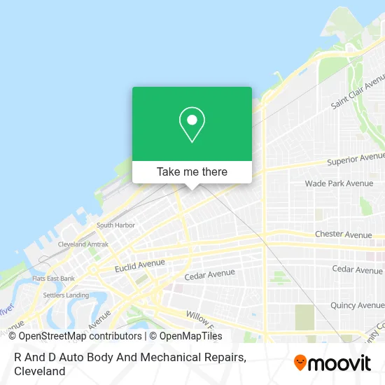 R And D Auto Body And Mechanical Repairs map