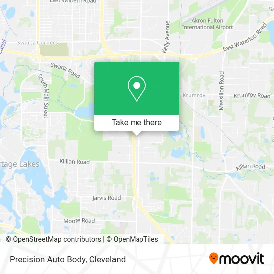 Precision Auto Body map