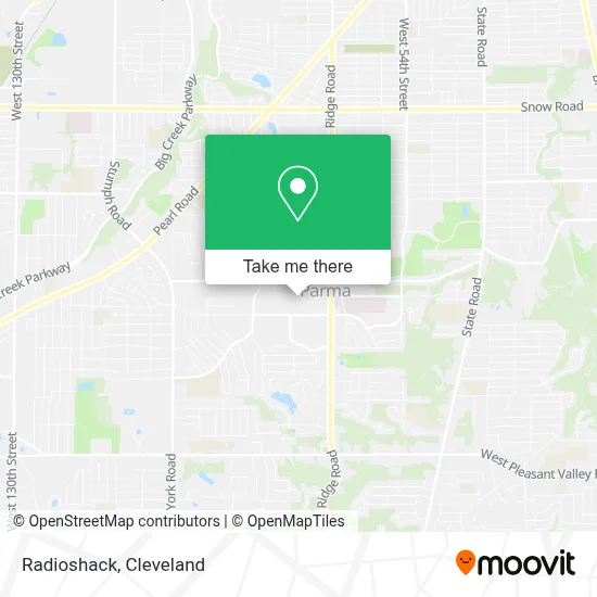 Radioshack map