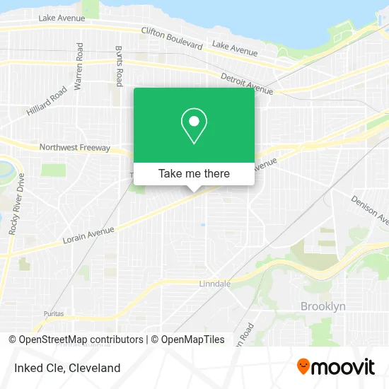 Inked Cle map