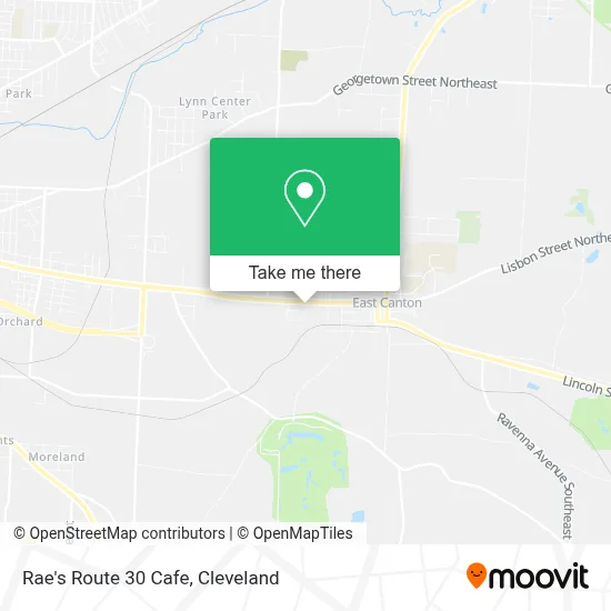 Rae's Route 30 Cafe map