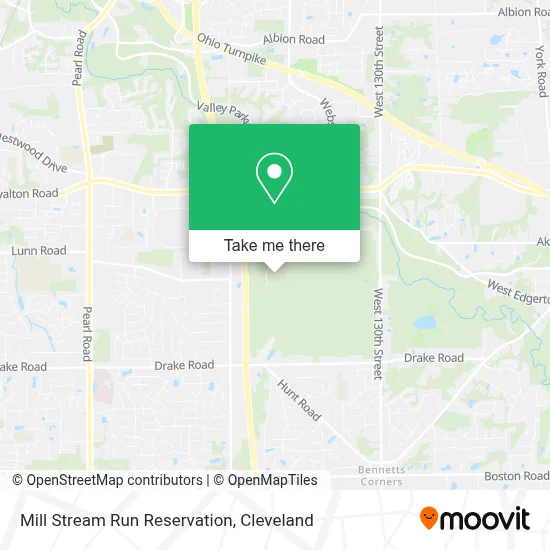 Mill Stream Run Reservation map