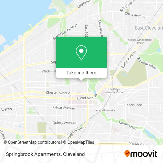 Springbrook Apartments map