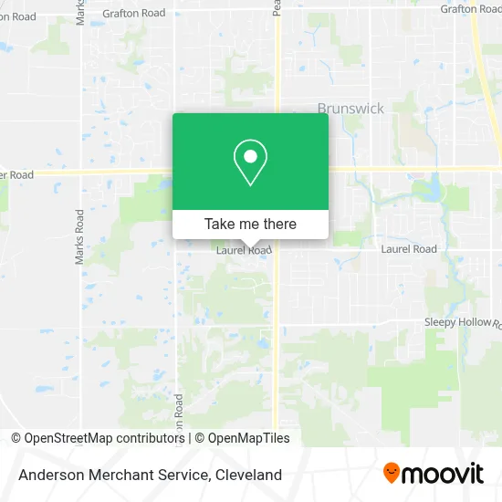 Anderson Merchant Service map