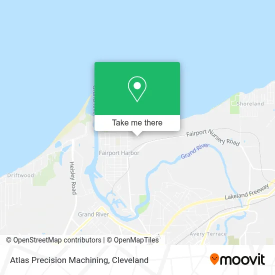 Atlas Precision Machining map