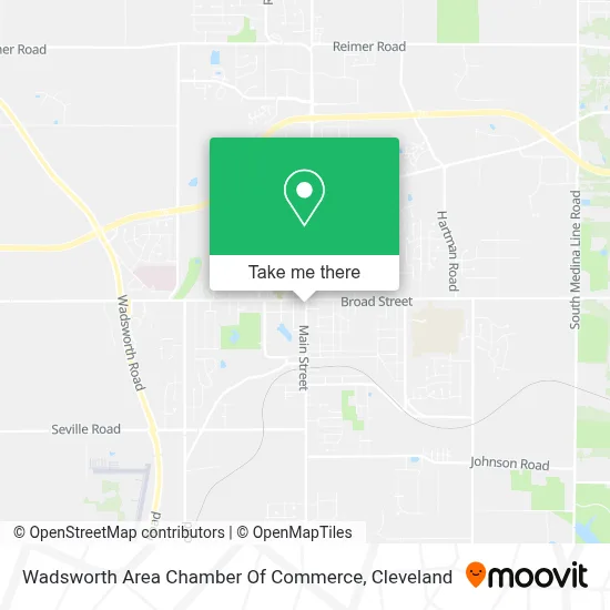 Wadsworth Area Chamber Of Commerce map