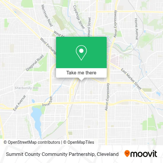 Summit County Community Partnership map