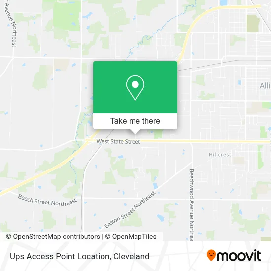 Ups Access Point Location map