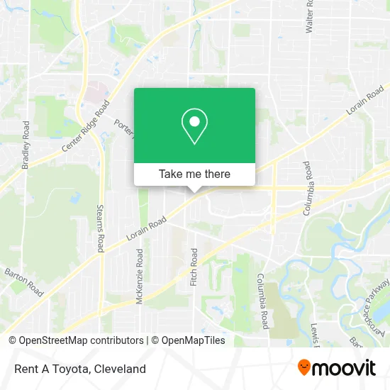 Rent A Toyota map