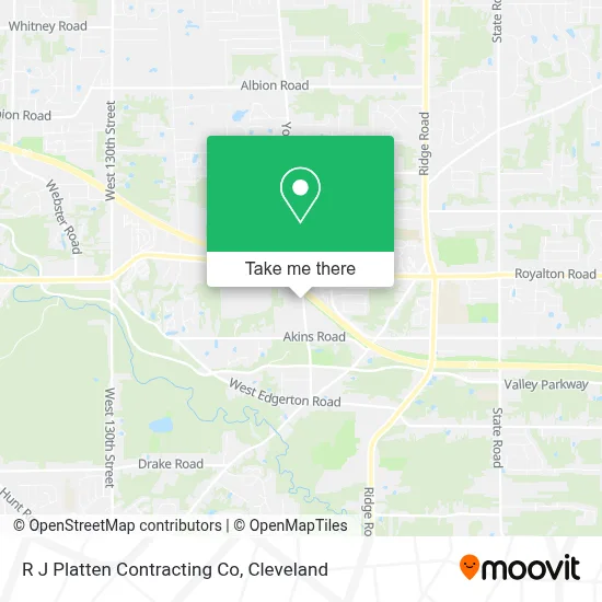 R J Platten Contracting Co map