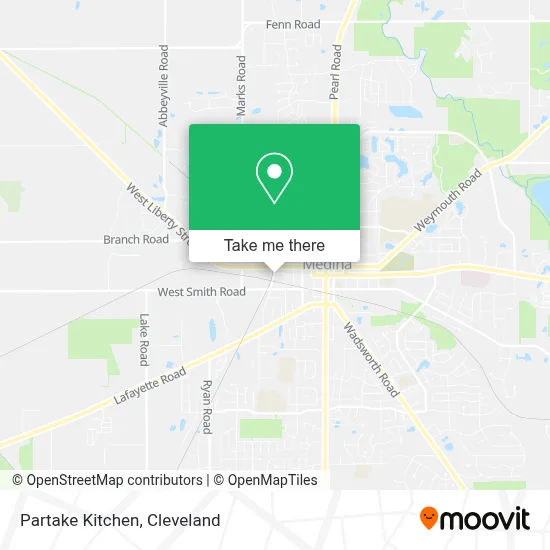 Partake Kitchen map