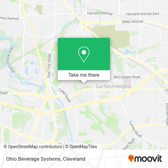 Ohio Beverage Systems map